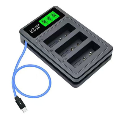 BattPro Ricoh DB-120 三位電池USB Type C + micro充電器